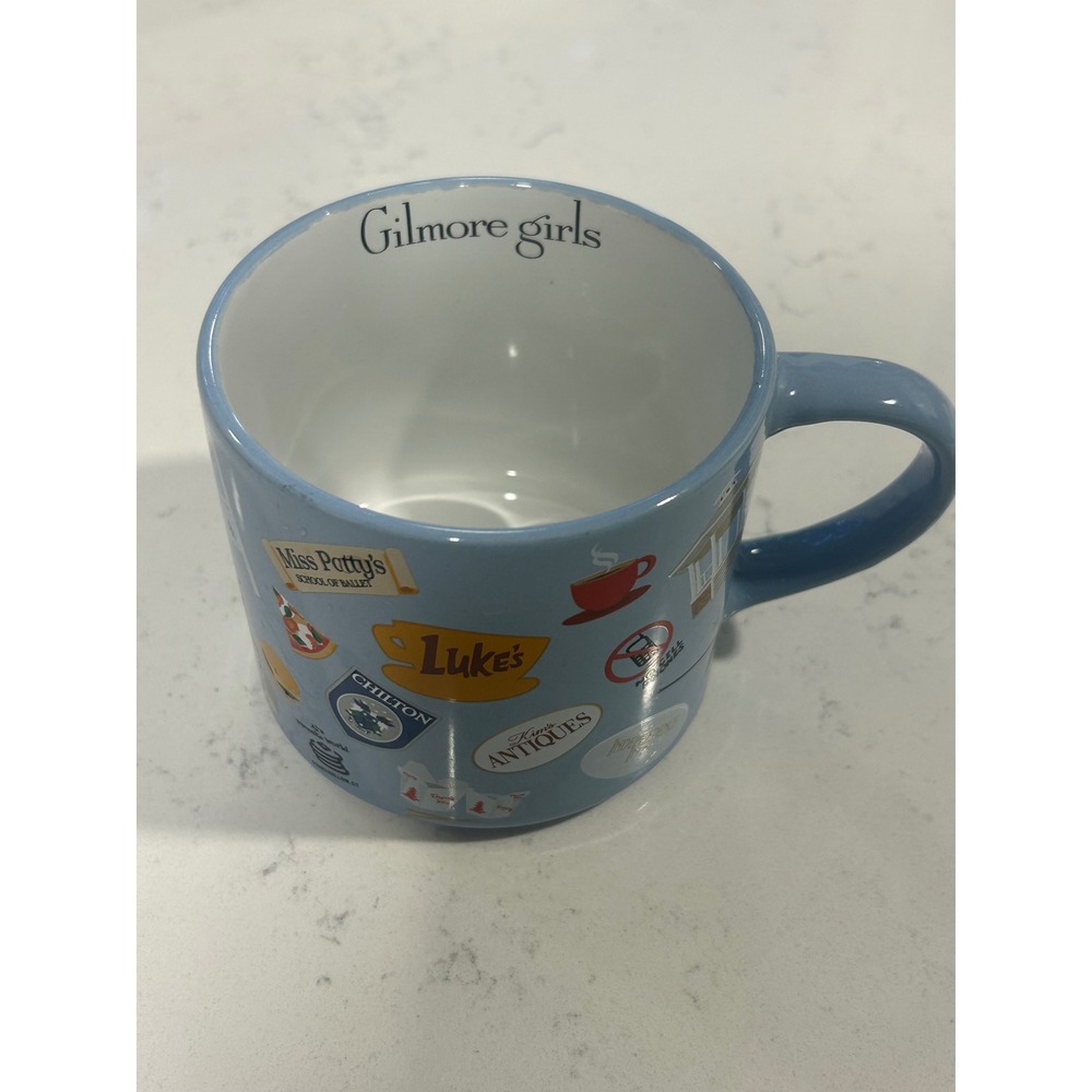 Gilmore Girls Stars Hollow Coffee Mug Zak Designs Blue Lukes Diner Chilton 15oz